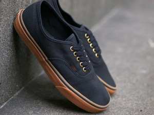 Vans Authentic Black Gum Sole