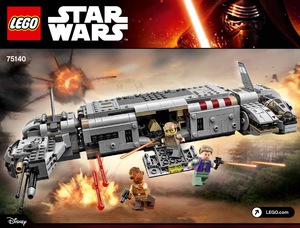 Конструктор LEGO Star Wars 75140 Военный транспорт Сопротивления