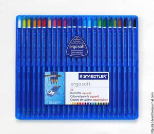 Акварельные карандаши Staedtler Ergosoft 24 цвета