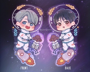 Victor-Yuuri Astronaut Standee