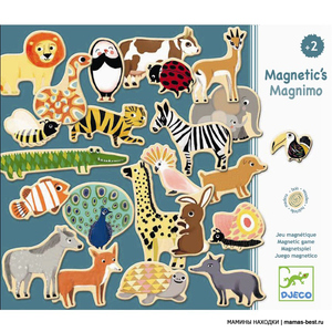 Магнитная игра Djeco "Животные" набор деревянных магнитов