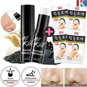 RiRe All Kill Blackhead Remover Stick 10g / Charcoal Nose Cleansing Strip sheets