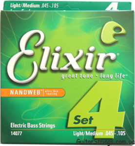 Струны для четырёхструнного баса Elixir 45-105