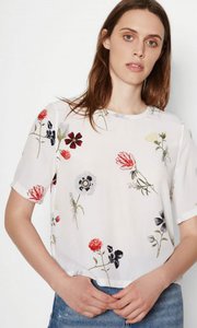 EQUIPMENT BRYNN SILK SHIRT BRIGHT WHITE MULTI FLOATING FLORA PRINT