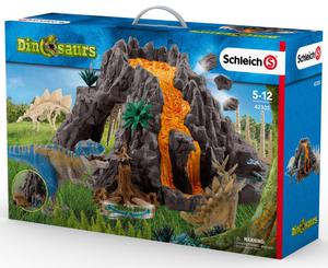 Набор Гигантский вулкан с динозаврами, Schleich