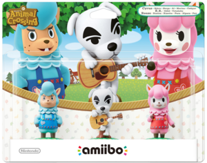 Сайрус, К.К. и Риз – Коллекция Animal Crossing amiibo Festival