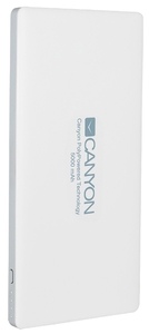 Внешний аккумулятор Canyon CNS-TPBP5W, 5000 мАч, белый