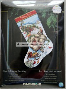 Dimensions 08752 Santa`s Journey Stocking