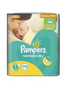 Подгузники Pampers New Baby-Dry 2-5 кг, 1 размер