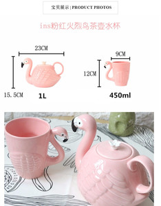 Flamingo Teapot&Mug