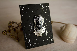 Black Witch Hard Enamel Pin