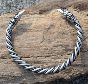 VIKING RAVEN Tin Silver Plated BRACELET