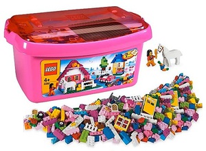 Lego розовое