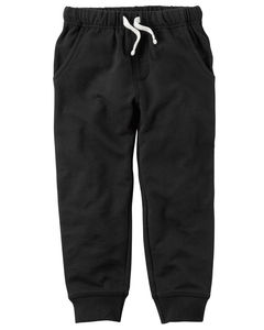 French Terry Joggers Black 4T