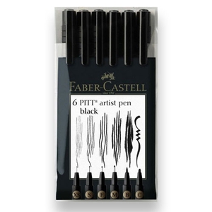 Набор линеров Faber-Castell PITT ARTIST PEN, можно коричневые