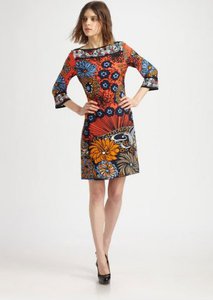 Emilio Pucci Boat-neck Graphic Scarf Print Dress