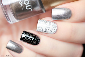 Лак для ногтей MoYou London Silver Dust