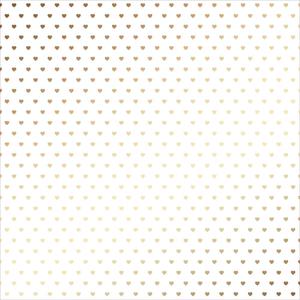 American Craft Gold hearts Vellum Paper
