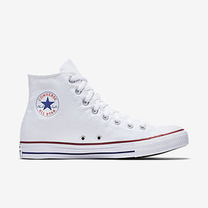 Converse белые высокие