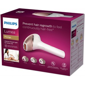 Фотоэпилятор Philips Lumea Prestige BRI956 с 4-мя изогнутыми насадками