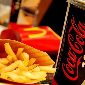 french fries & coke zero