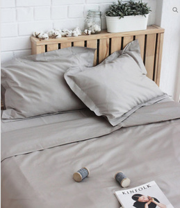 Постельное белье "платиновое", двуспальное, наволочки 50х70, простынь на резинке