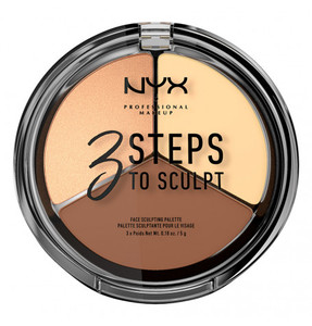 ТРОЙНАЯ ПАЛЕТКА ДЛЯ СКУЛЬПТУРИРОВАНИЯ. 3 STEPS TO SCULPT FACE SCULPTING PALETTE - LIGHT 02