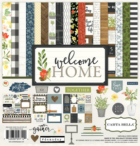 Набор бумаги Carta Bella "Welcome Home" 30х30 см