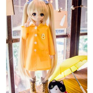 Fashion Little Duck Yellow Raincoat Tight For 1/4 MSD DOD BJD Dollfie