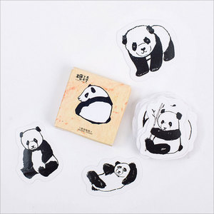 40pcs cute panda paper stickers