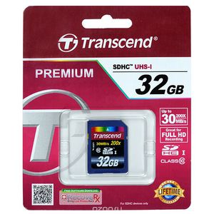 Карта памяти TRANSCEND 32 ГБ (НЕ микро)