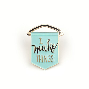 I make things - Enamel pin in mint