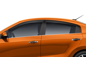 Дефлекторы (ветровики) для Kia Rio новый кузов