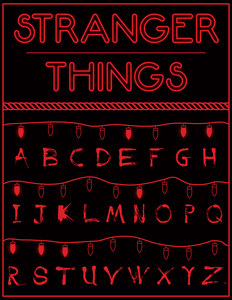 Футболка с рисунком по "Stranger Things"