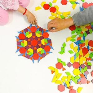 Деревянная Мозаика "Pattern Blocks", 250 деталей