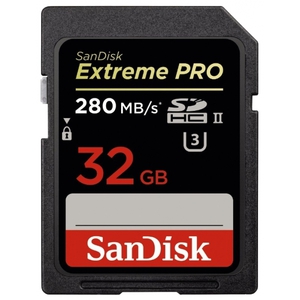 Карта памяти SDHC 32GB SanDisk Class 10 Extreme Pro UHS-II 280/250MB/s