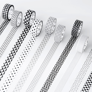 Black And White Style Stripe Washi Tape
