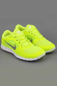 Кроссовки Nike Free Run 5.0 лимонного цвета