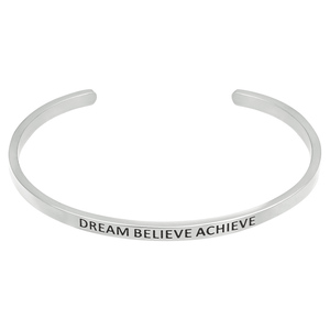 браслет "dream believe achieve"