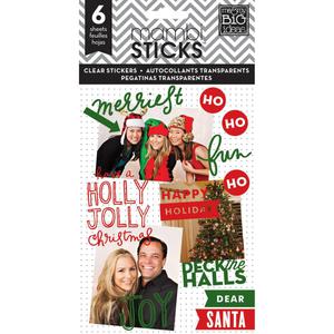 Me & My Big Ideas Pocket Pages Clear Stickers - Holly Jolly Christmas