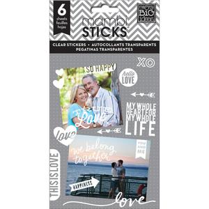 Me & My Big Ideas Pocket Pages Clear Stickers - True Love