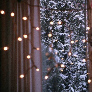 Garland of warm light