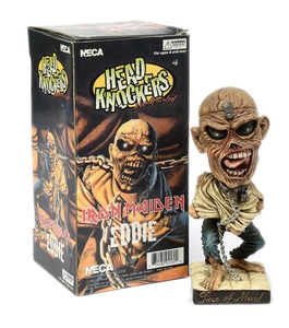 Iron Maiden Eddie "Piece of Mind" bobble head / head knockers