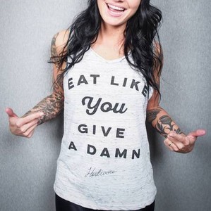 "Eat Like You Give a Damn" Tank