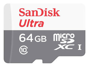 Карта памяти microSDXC UHS-I SANDISK Ultra 64 ГБ