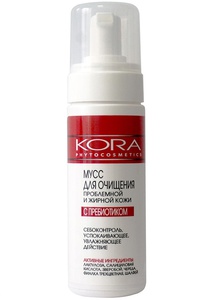 Мусс для очищения проблемной и жирной кожи с пребиотиком