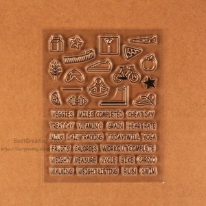 creative exercise bullet journal stamps