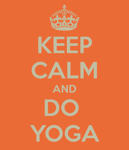 Футболка с надписью "keep calm and do yoga"