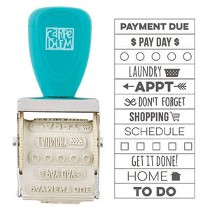 SIMPLE STORIES  Carpe Diem Domestic Bliss Roller Stamp