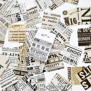 Retro Newspaper Stickers